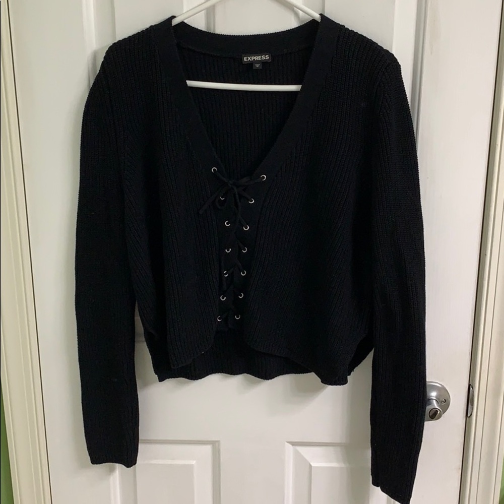Long sleeve black sweater from Express size M